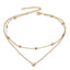 Gold Silver Love Heart Necklace Chain Necklaces FAMSHIN Official Store Gold
