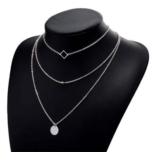 Golden Coin Multilayer Necklace Chain Necklaces IPARAM Official Store N632-2