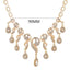 Golden Color Water Drop Bridal Jewelry Set With Blue Stone Bridal Jewelry Sets GUVIVI Official Store
