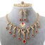 Golden Color Water Drop Bridal Jewelry Set With Blue Stone Bridal Jewelry Sets GUVIVI Official Store