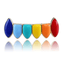 Halloween Vampire Teeth Jewelry with Rainbow Color Body Jewelry TOPGRILLZ GLD Store Gold Bottom