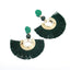 Handmade Big Tassel Earrings Drop Earrings AY Official Store