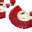 Handmade Big Tassel Earrings Drop Earrings AY Official Store