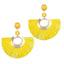 Handmade Big Tassel Earrings Drop Earrings AY Official Store FOF52950