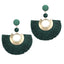 Handmade Big Tassel Earrings Drop Earrings AY Official Store FOF52960