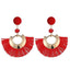 Handmade Big Tassel Earrings Drop Earrings AY Official Store FOF86310