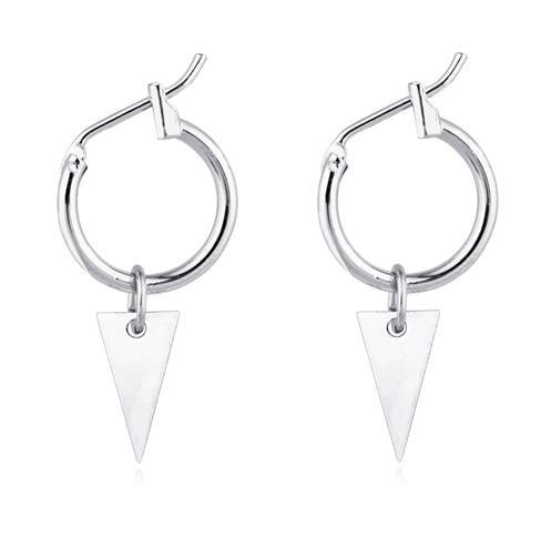Handmade Circle Hoop Earrings Hoop Earrings Surejewelry Store Small Silver Color