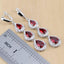 Handmade Drop Shape Jewelry Sets Bridal Jewelry Sets Jack Fashion Jewelry Ring Size 9 Red