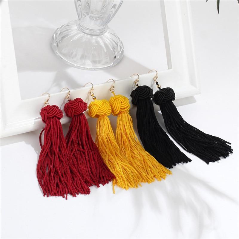 Handmade Long Dangles Earrings Drop Earrings Crazy Feng Official Store