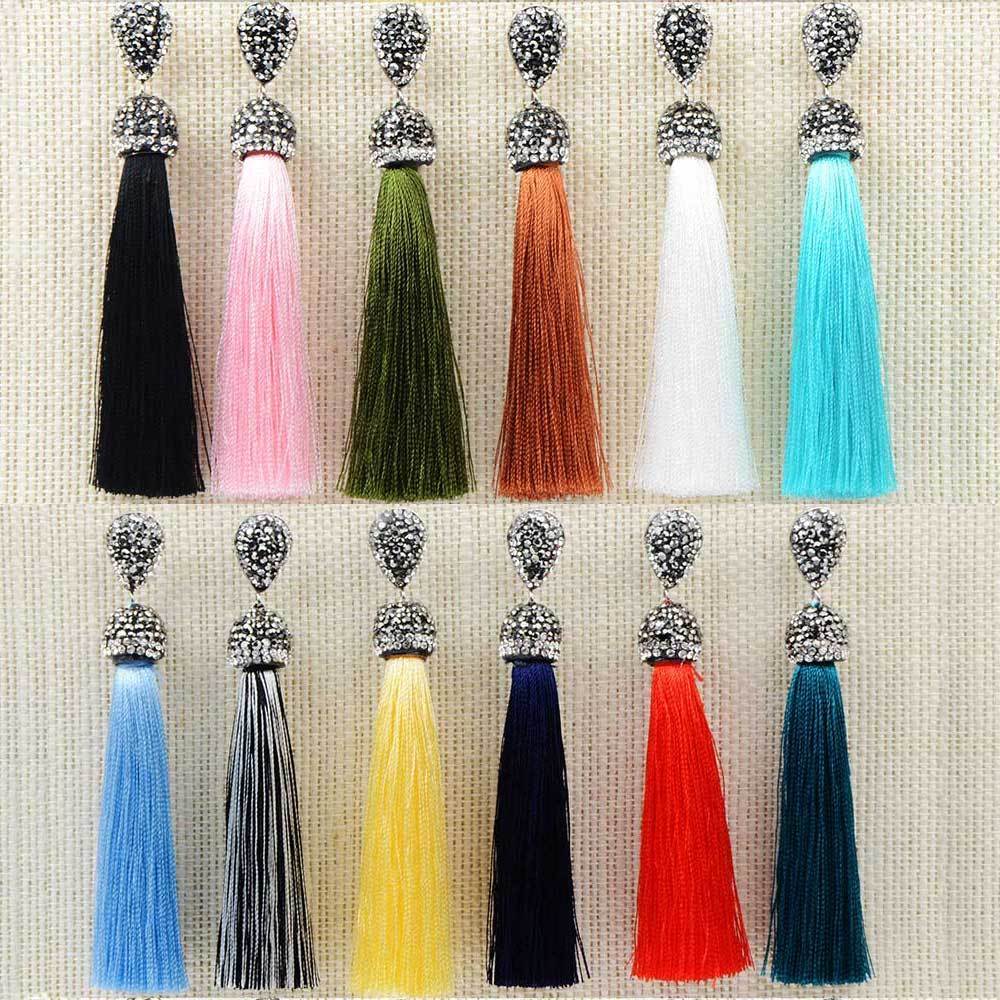 Handmade Long Tassel Earrings Drop Earrings LFPU jewellery Store