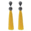 Handmade Long Tassel Earrings Drop Earrings LFPU jewellery Store Yellow