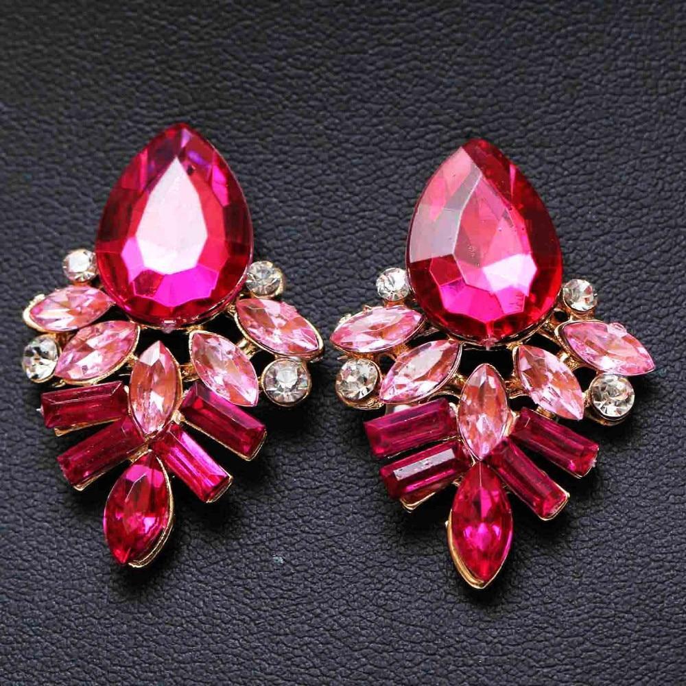 Handmade Rhinestone Sweet Earrings Drop Earrings yayi jewelry Official Store
