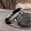 Handmade Weaved Lather Magnetic Cuff Bracelet For Men Cuff Bracelets LKO Official Store
