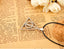 Harry the Deathly Hallows Triangle Necklace Pendant Necklaces QiYuFang e&m Handmade Store Antique Bronze Plated