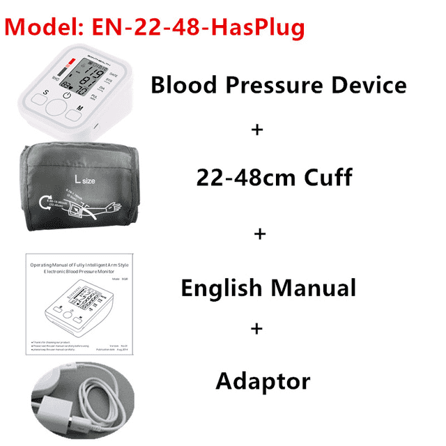 Health Care Automatic Digital Blood Pressure Monitor Blood Pressure JZK Life House Store EN-22-48-HasPlug