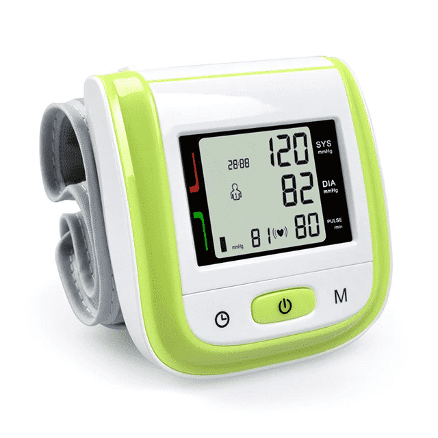 Health Care LCD Digital Portable Wrist Blood Pressure Monitor Blood Pressure ELERA Healthy Store Green