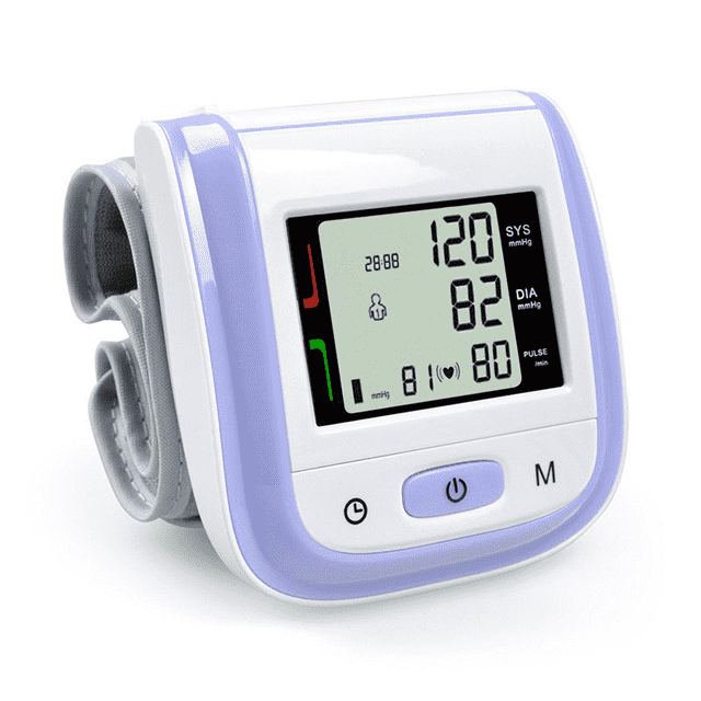 Health Care LCD Digital Portable Wrist Blood Pressure Monitor Blood Pressure ELERA Healthy Store Purple
