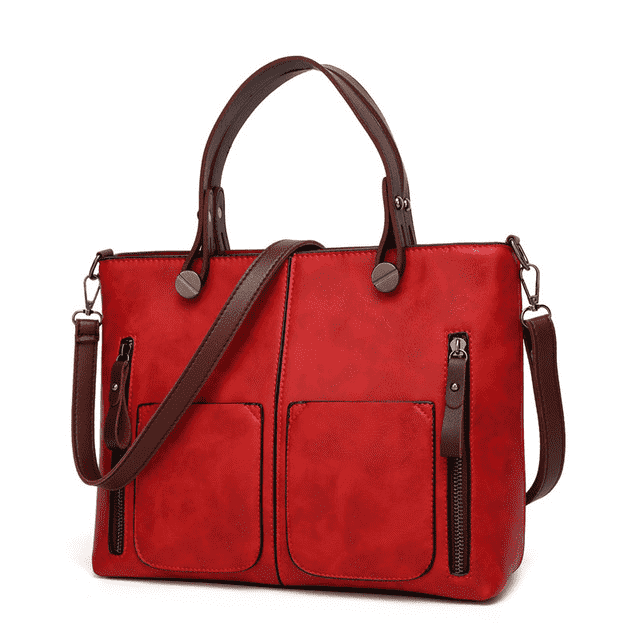 High Quality All-Purpose Vintage Shoulder Bag for Women Shoulder Bags TINKIN Official Store red