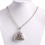 Hollow Printing Triangle Necklace Pendant Necklaces flowery fire Official Store