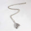 Hollow Printing Triangle Necklace Pendant Necklaces flowery fire Official Store