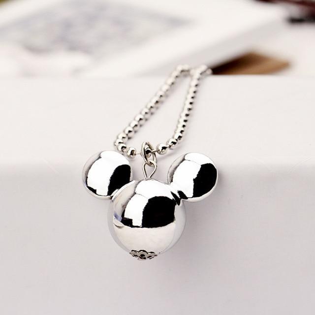 Hollow Printing Triangle Necklace Pendant Necklaces flowery fire Official Store Silver