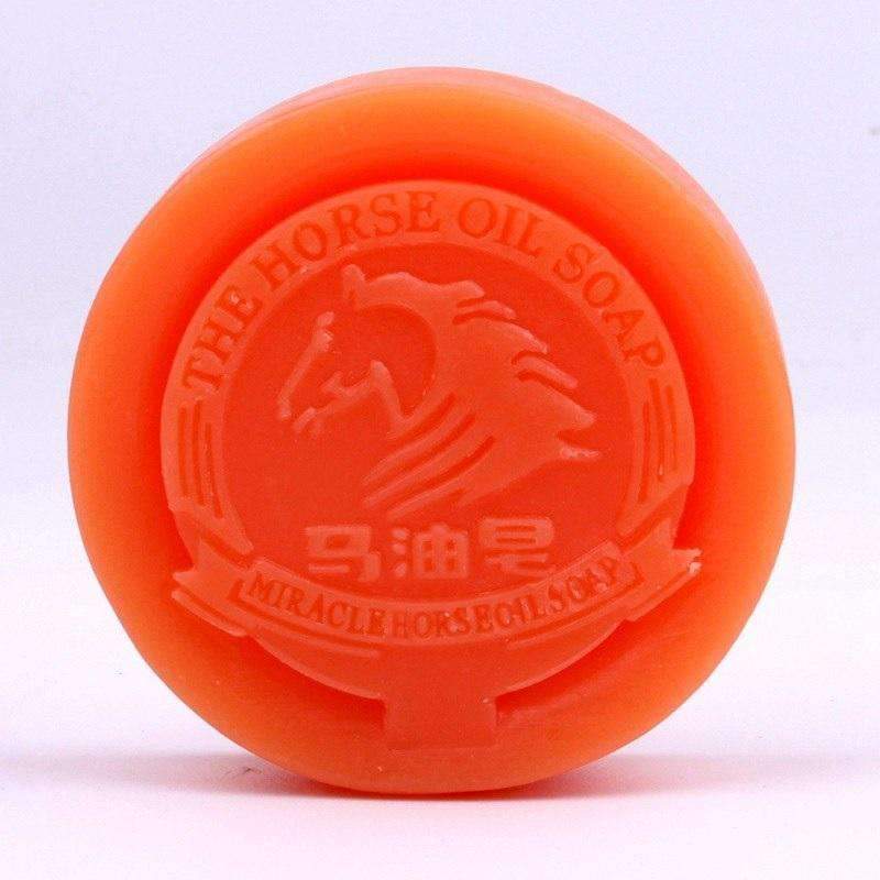 Horse Oil Natural Homemade Anti Aging Face Wash Soap Skin Cleanser Cleansers Mozilend Apricot beautiful Store Default Title