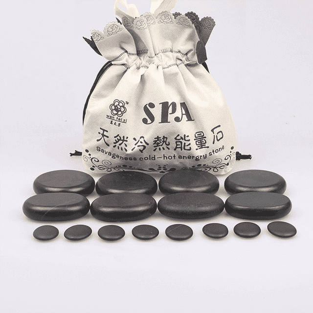 Hot Spa Rock Basalt Stone Massage Tools with Heater Bag Massage & Relaxation tengkai