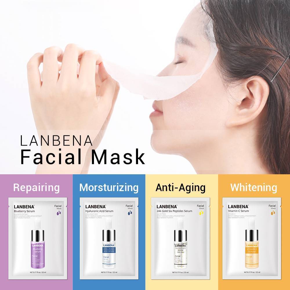 Hyaluronic Acid Vitamin C Serum Treatments & Masks LANBENA Official Store
