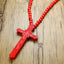 Jesus Cross Wooden Carved Necklace Pendant Necklaces Meaeguet speciality store