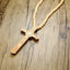 Jesus Cross Wooden Carved Necklace Pendant Necklaces Meaeguet speciality store