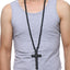 Jesus Cross Wooden Carved Necklace Pendant Necklaces Meaeguet speciality store
