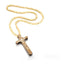Jesus Cross Wooden Carved Necklace Pendant Necklaces Meaeguet speciality store NC-352E