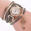 Key Pendant Rivets Band Fashion Bracelet Watch For Women Women's Watches Doge Watches Store Black