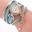 Key Pendant Rivets Band Fashion Bracelet Watch For Women Women's Watches Doge Watches Store Sky Blue