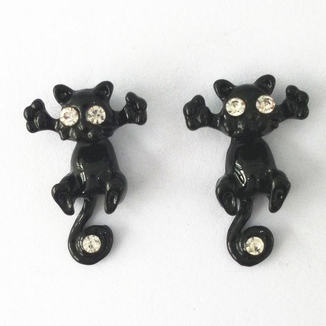 Kitten Animal Stud Earrings Stud Earrings bigtreeonline Store Karaka