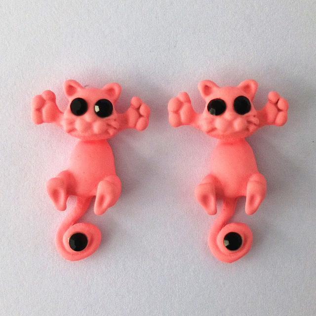 Kitten Animal Stud Earrings Stud Earrings bigtreeonline Store Mandy