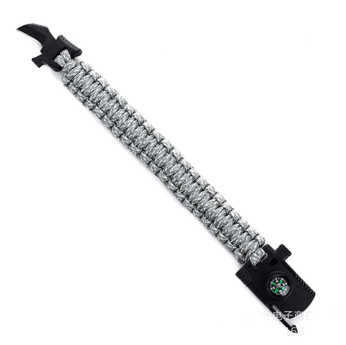 Knife Compass Emergency Rope Bracelets for Women Wrap Bracelets David Kabel Official Store C 23cm