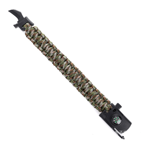Knife Compass Emergency Rope Bracelets for Women Wrap Bracelets David Kabel Official Store E 23cm