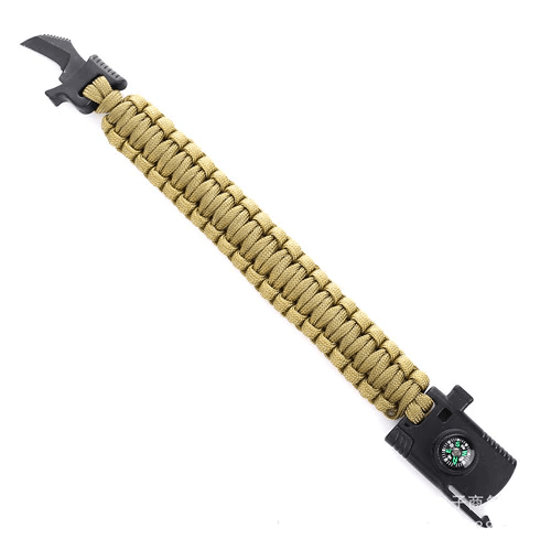 Knife Compass Emergency Rope Bracelets for Women Wrap Bracelets David Kabel Official Store F 23cm