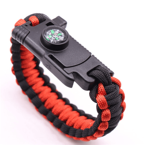 Knife Compass Emergency Rope Bracelets for Women Wrap Bracelets David Kabel Official Store I 23cm