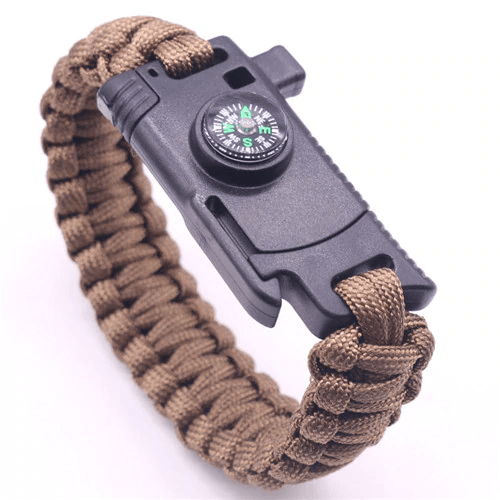Knife Compass Emergency Rope Bracelets for Women Wrap Bracelets David Kabel Official Store J 23cm