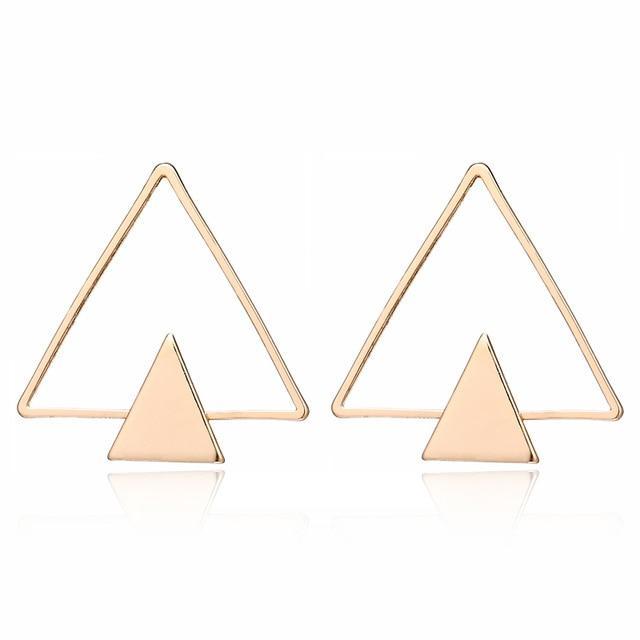 Korean Fashion Long Asymmetry Earrings Drop Earrings xiyanike Official Store Gold14