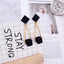 Korean Fashion Long Asymmetry Earrings Drop Earrings xiyanike Official Store Gold18
