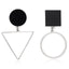 Korean Fashion Long Asymmetry Earrings Drop Earrings xiyanike Official Store Silver