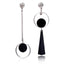 Korean Fashion Long Asymmetry Earrings Drop Earrings xiyanike Official Store Silver1