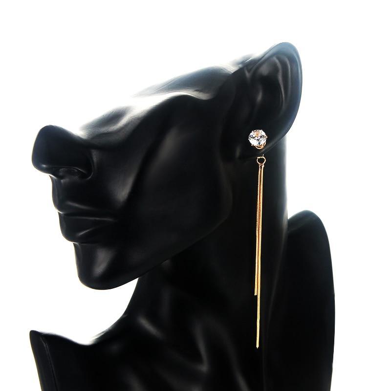 Korean Long Snake Chain Earring Drop Earrings SUKI Official Store Store