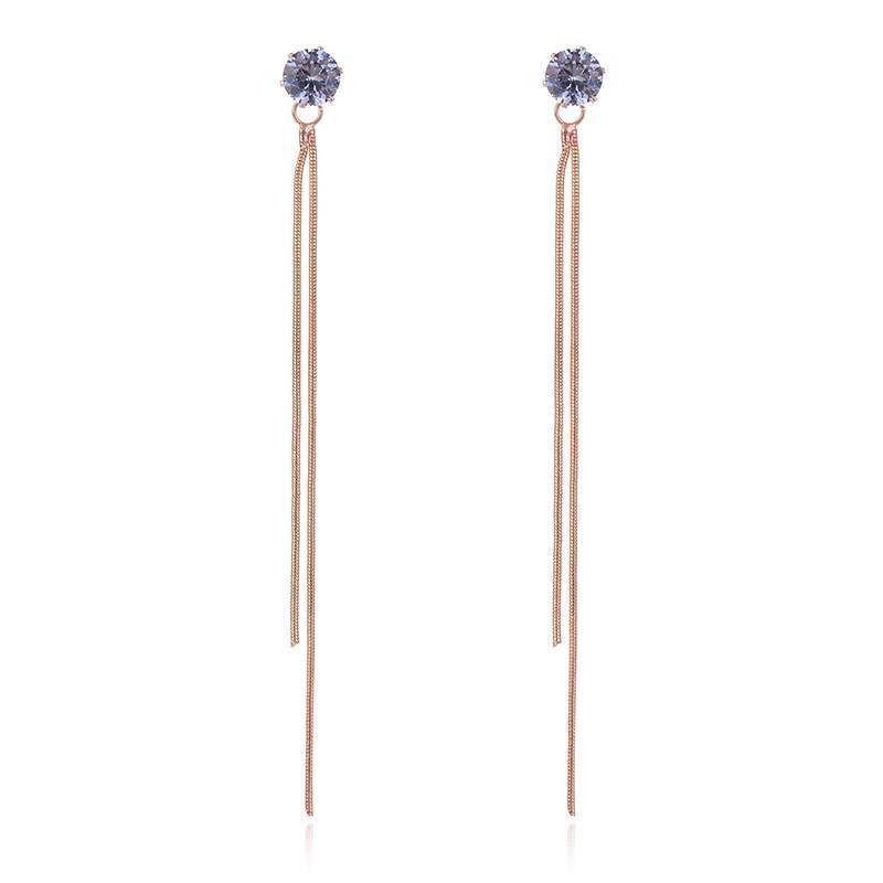 Korean Long Snake Chain Earring Drop Earrings SUKI Official Store Store