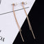 Korean Long Snake Chain Earring Drop Earrings SUKI Official Store Store ABS gold color