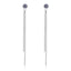 Korean Long Snake Chain Earring Drop Earrings SUKI Official Store Store white gold color