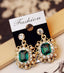 Vintage Fashion Square Stud Earrings